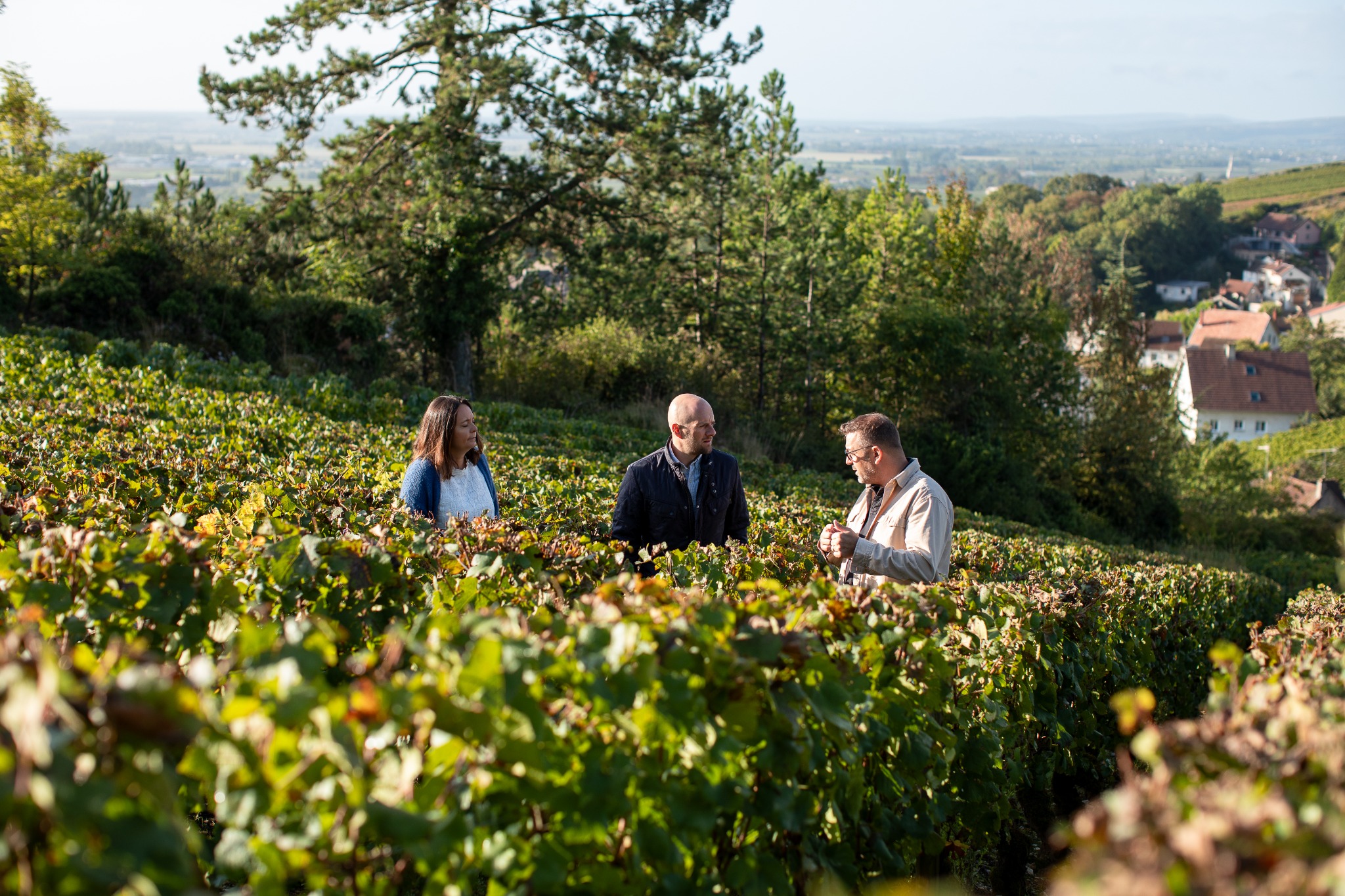 Un moment d’échange et de rencontre dans les vignes